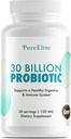 Προβιοτικό κόκκων 30 Billion CFU με DE111® & 10 Strains - Υψηλής ισχύος προβιοτικό συμπλήρωμα για την Digestive Υγεία, υποστήριξη ανοσοποιητικού συστήματος, ενισχυμένη απορρόφηση θρεπτικών συστατικών - Μη ΓΤΟ, 30 κάψουλες χορτοφάγων