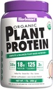 Bluebonnet Nutrition Organic Plant Protein - 18g Protein, 3.5g Fiber – Chia, Quinoa & More - Μη ΓΤΟ, Vegan, Kosher, USDA Organic, No Sugar Added – Χωρίς Γλουτένη, Σόγια & Γάλα - 1 LB, Σοκολάτα Γεύση