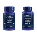 Επέκταση ζωής Super Ubiquinol CoQ10 με PQQ, CoQ10, PQQ & Βιταμίνες D και K με Sea-Iodine, βιταμίνη D3, βιταμίνη K1 και K2