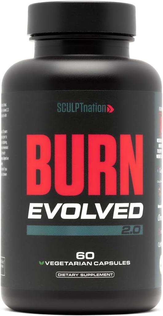 Sculpt Nation by V Shred Burn Thermogenic Fat Burner for Men & Women - Ημέρα Fat Burner Μεταβολισμός Booster - Premium Capsimax Cayenne Pepper, Chromax, Πατενταρισμένα συστατικά - 60 φυσικά χάπια Veggie