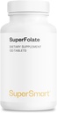 Supersmart SuperFolate 400mcg / 4g ανά ημέρα (Patented & Bioδιαθέσιμο) - Quatrefolic 5- MTHF συμπλήρωμα - Ενεργή Φολικό Βιταμίνη B9 