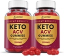 Justified Laboratories (2 Pack Great Results Keto ACV Gummies 1000MG with Pomegranate Juice Beet Root B12 120 Gummys