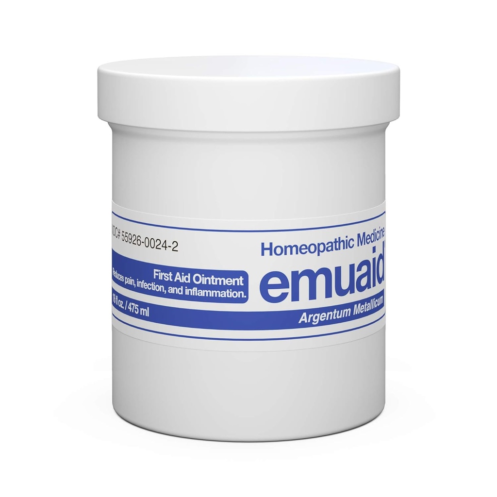 emuaid Ointment for Eczema and Psoriasis Relief, Μειώνει την φαγούρα, τον πόνο, το πρήξιμο, Κανονική Θεραπεία Δύναμης για 100+ Δερματικές Συνθήκες, Στεροειδές και Χημικά-ελεύθερο, Κατάλληλο για όλες τις ηλικίες, 16oz