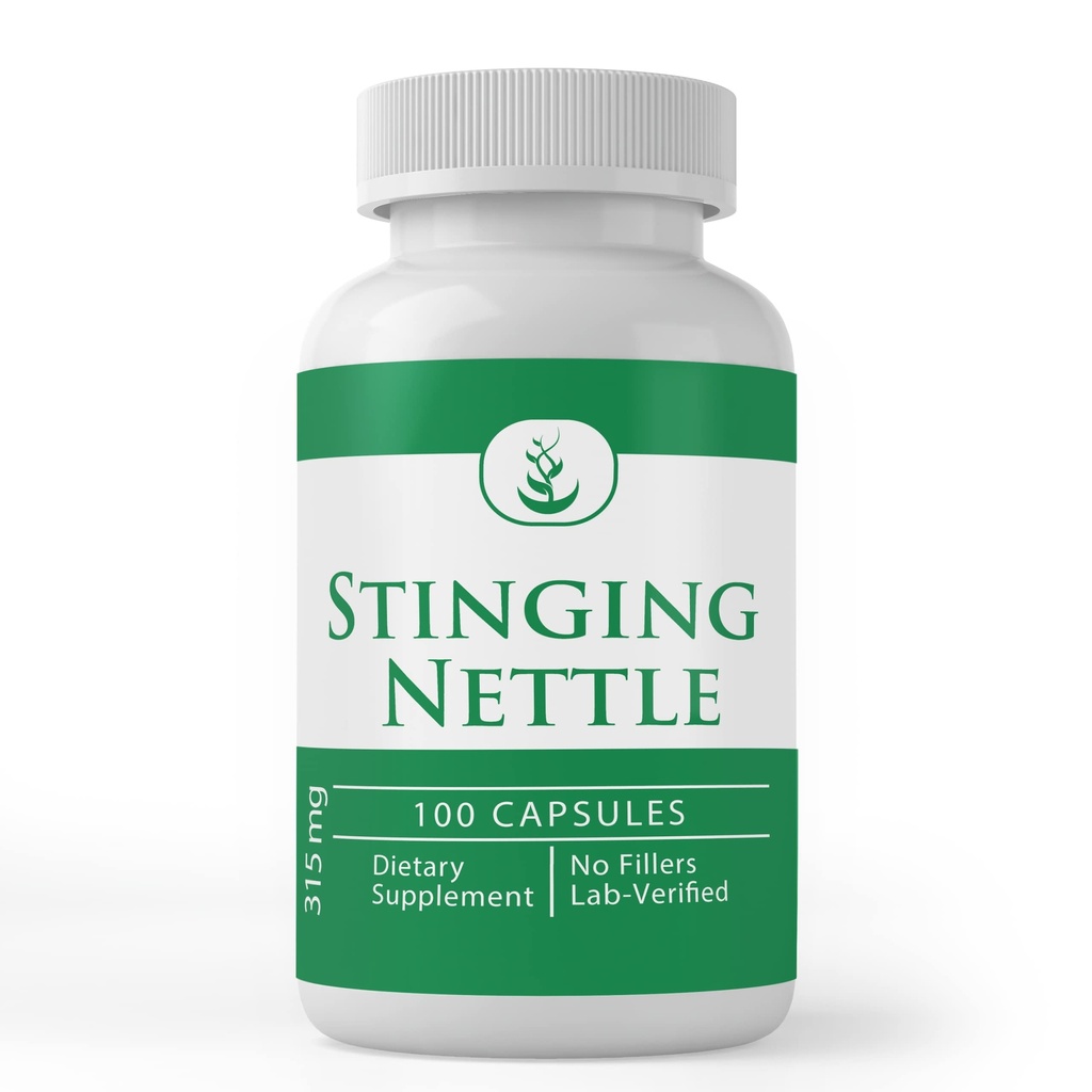 PURE αρχικά ΣΥΣΤΑΤΙΚΑ STING Nettle (100 κάψουλες) Φύλλο πάντα καθαρό, χωρίς πρόσθετα ή πληρωτικά, Εργαστήριο Επαληθευμένο