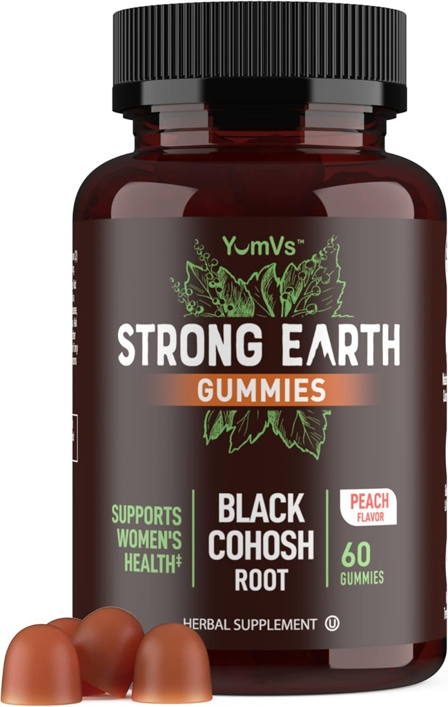 Μαύρο Cohosh Gummies για την ανακούφιση της εμμηνόπαυσης, καυτές αναλαμπές & νυκτερινό ιδρώτα 
