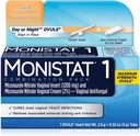 MONISTAT 1-Dose Θεραπεία Μόλυνσης Μαγιάς, 1 Ovule Install & External Itch Cream