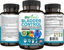 BioFinest Bladder Control Supplement for Men & Women - 120 Veg. Κάψουλες - Saw Palmetto, Cranberry, Pumpkin Seed, Vitamin E, Boswellia, Dandelion Root - Urinary Tract Bladder Health - Made in USA