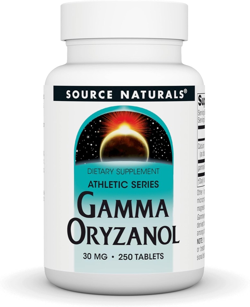 Source Naturals Gamma Oryzanol, Συμπλήρωμα διατροφής αθλητικής σειράς, 30 MG - 250 δισκία