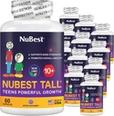 NuBest Tall 10+ Premium Δύναμη των οστών Φόρμουλα, Ενισχυμένη Ανοσία και Συνολική Υγεία για την Ηλικία 10+ με Ασβέστιο, Βιταμίνη D3, Βιταμίνη K2, και Πολυβιταμίνες Pack 12