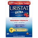 Uristat Ultra Strength UTI Relief Tablets – Ease Urinary Pain, Burning & Urgency, Cranberry Flavor, 30 Count