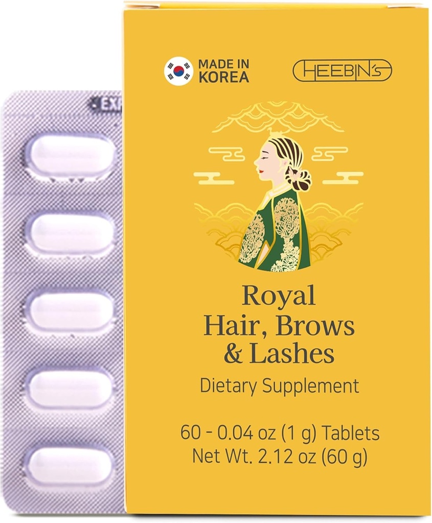 Heebin's Hair Growth Supplements with Biotin 4000 mcg, DHT Blocker and Collagen, for Hair Loss, Thinning and Regrowth, 60 Tablets, 2 Μήνες Προσφορά