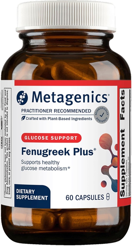 Μεταγονική Fenugreek Plus - Υποστηρίζει τον υγιή μεταβολισμό* - Χορτοφαγική βοτανική υποστήριξη - με Bitter Melon & Gymnema Extract - Μη ΓΤΟ & Χωρίς γλουτένη - 60 κάψουλες