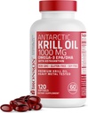 Bronson Ανταρκτική Krill Oil 1000 mg με Omega-3s EPA, DHA, Ασταξανθίνη και φωσφολιπίδια 120 Softgels