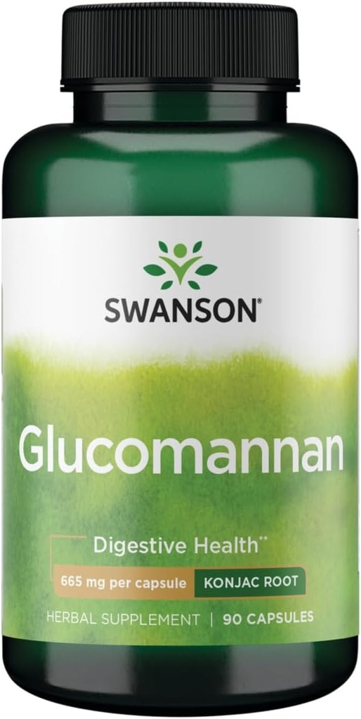 Swanson Glucomannan (Κόντζακ Ρίζα) 665 mg 90 Caps