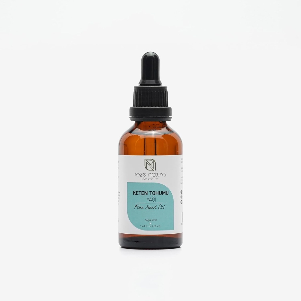Cold Pressed Food Grade Flaxseed Oil, 1,69 oz (50ml)