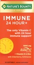 Nature's Bounty Immune 24 ώρες +, Η μόνη βιταμίνη C με 24 ώρες ανοσοποιητική υποστήριξη από Ester-C, 1000 mg βιταμίνη C, D & ψευδάργυρο, χωρίς γλουτένη, ταχεία απελευθέρωση Softgels, 2 Softgels ανά ημέρα, 50 Count
