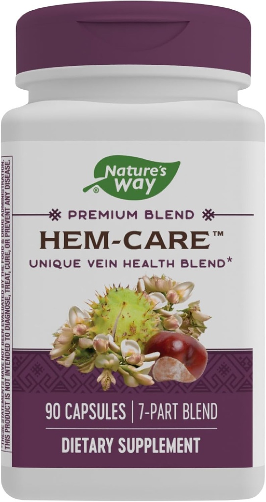 Ο τρόπος της φύσης Premium Hem-Care, Μοναδική Vein Health Blend*, 90 Κάψουλες