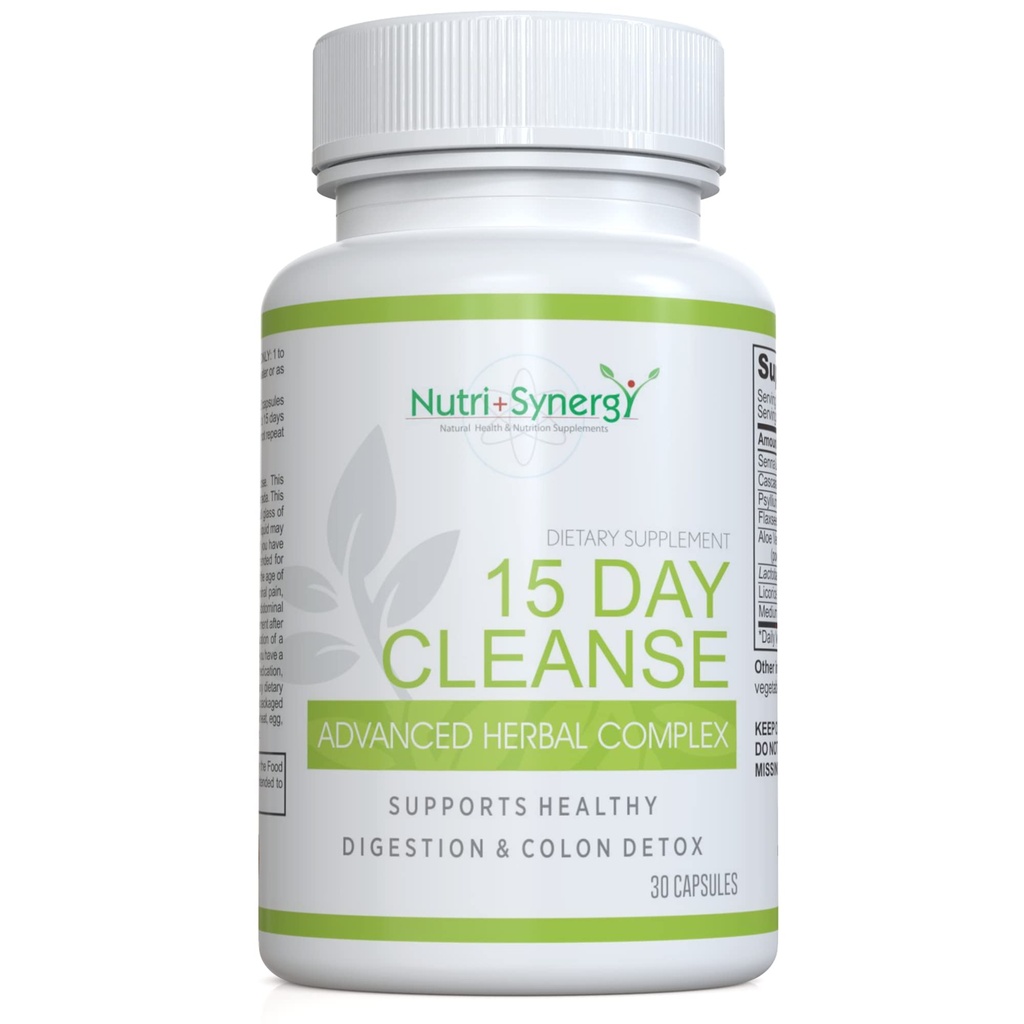 15 ημέρα καθαρισμού Advanced Herbal Complex - Colon Cleanse και Detox - Βελτιωμένη Εντερική Υγεία