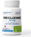 Puregen Labs Meclizine 25 mg Antiemetic 200 chewable Tablets | Motion Sickness Relief - Prevent Nausea, Vomiting, and Dizziness | Dairy Free | Made in USA | Value Pack – 200 chewable Tablets
