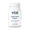 Vital Nutrients Grape Seed Extract 100mg - Potent Antioxidant and Support for Circulation, Capillary, and Vein Health - Gluten, Dairy, Soy Free - Non-GMO - 90 Capsules