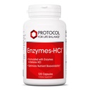 ΠΡΩΤΟΚΟΛΛΟ ΓΙΑ ΖΩΙΚΟ ΙΣΟΛΟΓΙΣΜΑ Ένζυμα-HCl - Digestive Enzymes with Bromelain - Full Spectrum of Proteases - Digestion Supplement - Soy & Dairy Free - 120 Κάψουλες