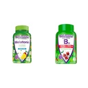 Vitafusion Melatonin 140 Count and Vitamin B12 Gummy Vitamins, 90 Count Cherry Flavor for Energy Metabolism and Nervous System Support