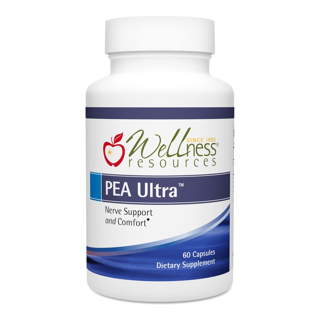 Wellness Resources Pea Ultra with Levagen+ High Absorption Pea Supplement for Minor Pain, Joint Health, Sleep Support, Brain Health & Stress Support - Palmitoylethanolamide 300mg, 60 Capsules