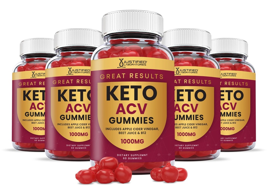(5 Πακέτο) Μεγάλη Αποτελέσματα Keto ACV Gummies Advanced Formula 1000MG Μεγάλη Αποτελέσματα Keto Gummies Apple Cider Ξίδι Formulated with Pomegranate Beet Juice Powder B12 Vegan Non GMO 300 Gummys