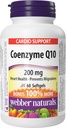 Webber Naturals Συνένζυμο Q10 (CoQ10) 200 mg, 60 Softgels, High Potency Antioxidant Supplement, για την καρδιακή υγεία και την παραγωγή κυτταρικής ενέργειας, 60 ημέρες προσφοράς, χωρίς γλουτένη