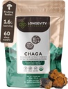 Longevity Botanicals Organic Chaga Mushroom Extract Powder 100g 