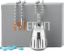 Mini Pill Holder Titanium, μπρελόκ, Αδιάβροχο, Κουτί, Μέταλλο, Θεραπεία έκτακτης ανάγκης, Εργασία, Κάμπινγκ, Πεζοπορία, Ταξίδια