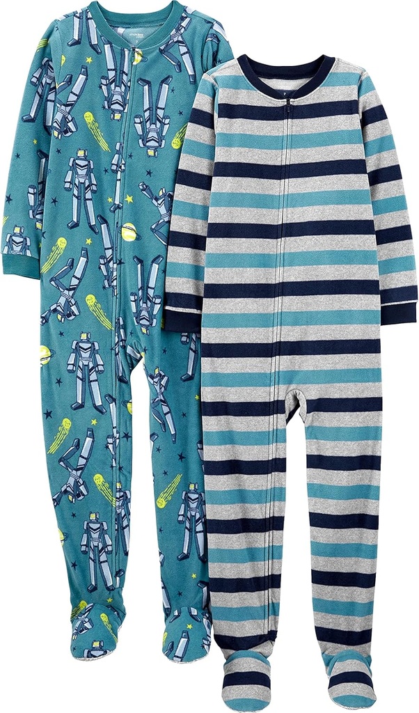 Simple Joys by Carter's Kids' Loose-fit Flame Resistant Fleece Footed Pajamas