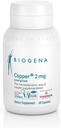 Biogena Copper 2 mg Energized - σε Εύκολα Απορροφηθεί και Καλά Ανεκτικότητα Citrate Form - 60 Κάψουλες