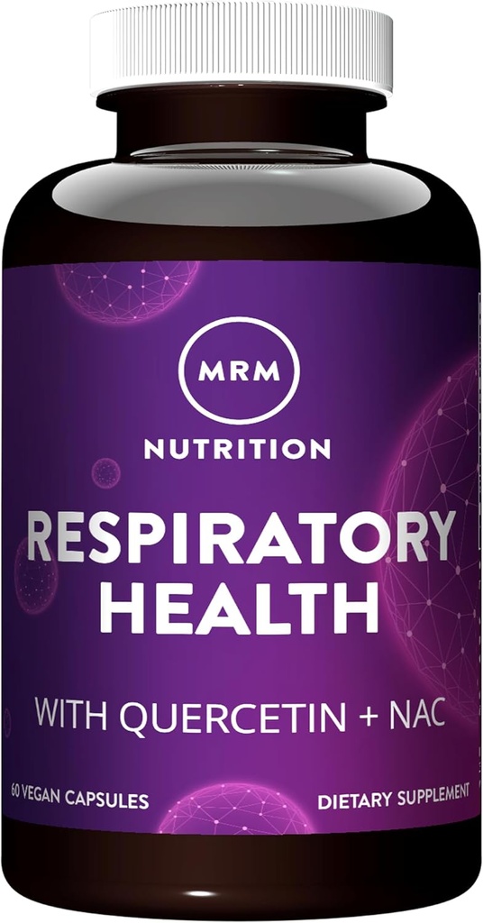 MRM Respiratory Health | with Quercetin + NAC | Supports Liver & Mitochondrial Health | Vegan + Non-GMO + Gluten Free | 30 Servings