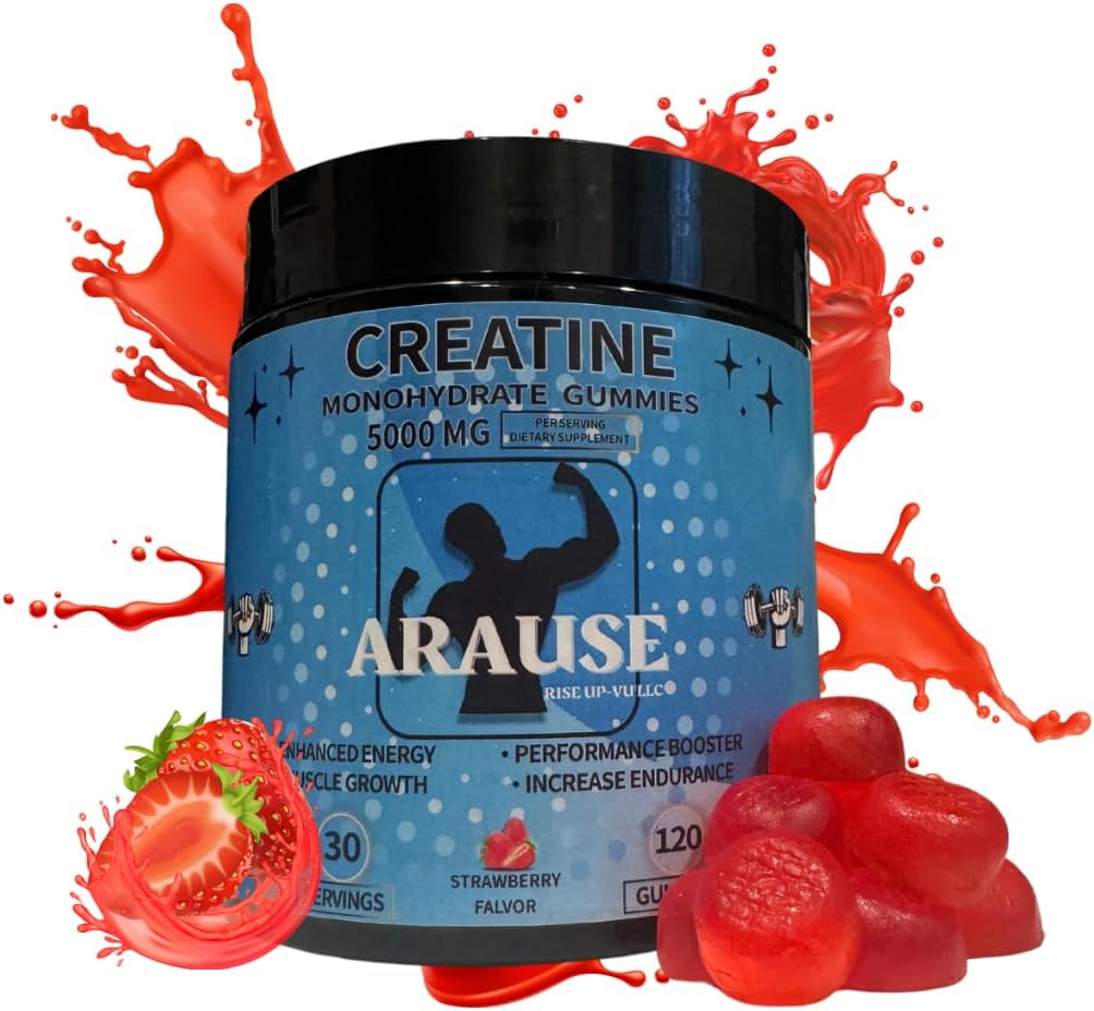 Create Monohydrate Gummies, 5000mg, συμπλήρωμα διατροφής, Ενίσχυση της ενέργειας, ενίσχυση της απόδοσης, αύξηση της αντοχής, μυϊκή ανάπτυξη