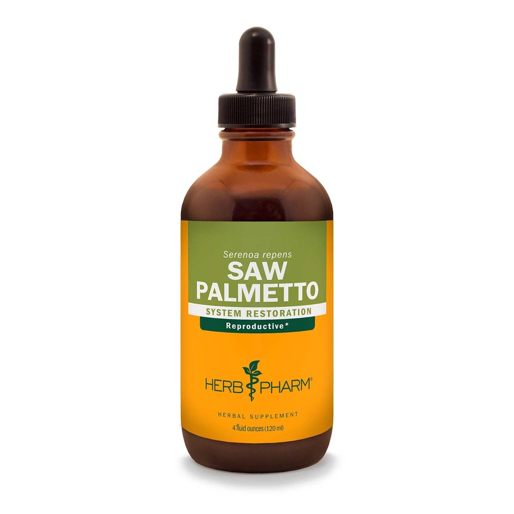 Herb Pharm Saw Palmetto Berry Liquid Extract for Prostate Support - 4 Ounce
