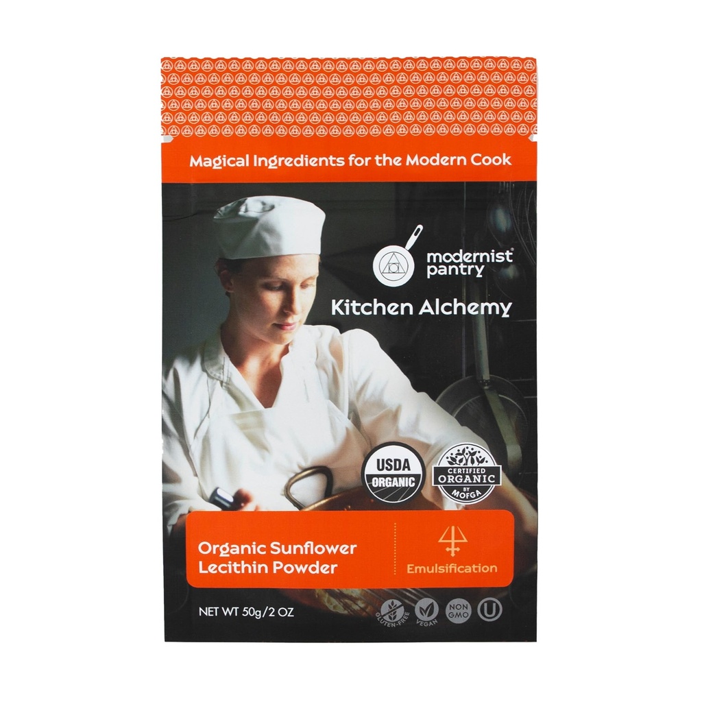 Modernist Pantry Organic Sunflower Lecithin Powder Gluten-Free Vegan OU Kosher Certified - 50g/2oz