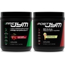 PRE JYM 30 μαύρο κεράσι & Post JYM Rainbow Sherbert μετά την προπόνηση 30 εξυπηρετεί το ποτό αποκατάστασης μυών