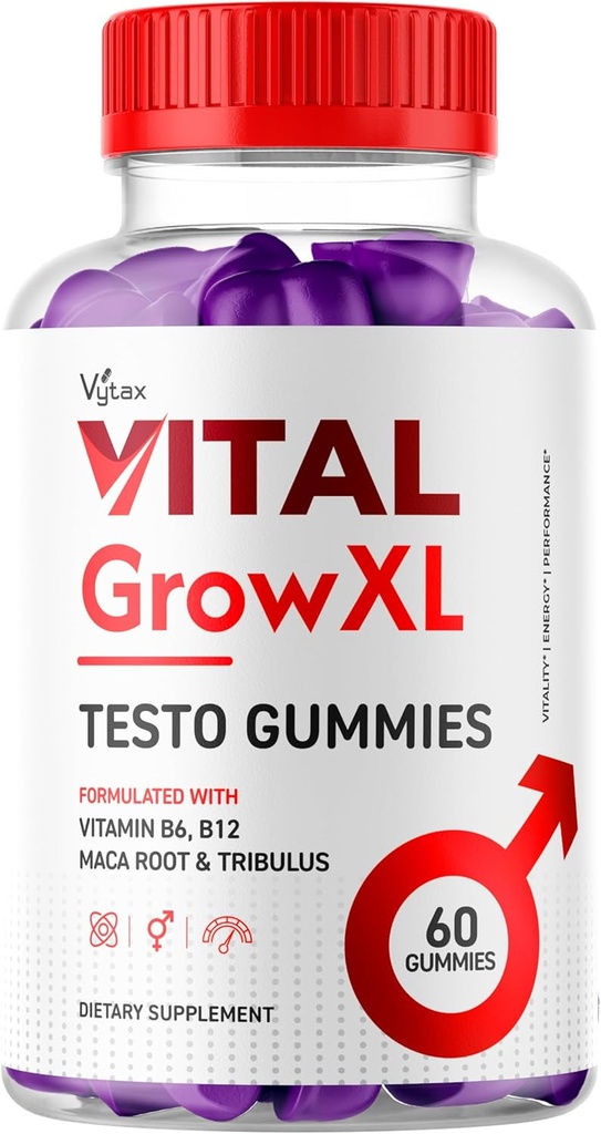Vital Grow XL Gummies, Vital Grow XL Testo Gummies Maximum Strength Advanced Vitamin Formula, Vital GrowXL Vitale VitalGrowXL Me Gomitas Premium Chewable Vitalgrow Supplement (60 Gummies)