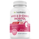 Myo & D-Chiro Inositol Plus συμπλήρωμα Blend, ορμονική ισορροπία, υγιή ωορρηξία και γενική υποστήριξη ευεξίας για τις γυναίκες, γονιμότητα και την υγεία εγκυμοσύνης, 60 κάψουλες