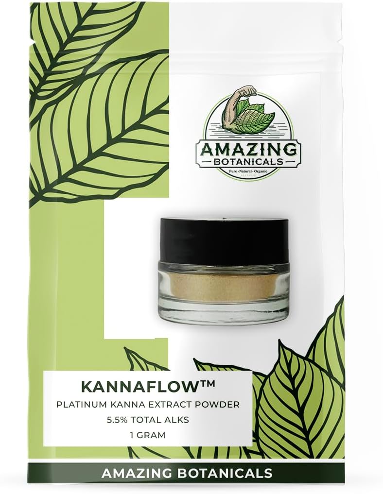 Kanna Extract Powder, Premium Lab Refined Sceletium Tortuosum Extract 
