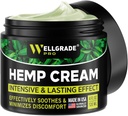 WELLGRADE PRO Hemp Extract Cream - USA Made - Γόνατα, αρθρώσεις & πλάτη - Arnica, MSM & Menthol, 4 Fl Oz