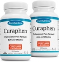 EuroMedica Curaphen - συμπλήρωμα κουρκουμίνης για την υποστήριξη της κυκλοφορίας & ενδορφίνης - Υποστήριξη για περιστασιακή δυσφορία - Βοηθήματα Υγιείς μύες - 120 κάψουλες, 2 συσκευασίες (240 κάψουλες)