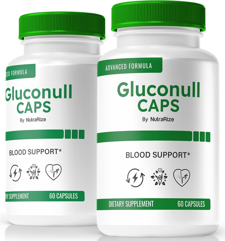 (2 Pack) Gluconull Caps, επίσημη Gluco NullCaps Formula, αγνή υποστήριξη για σταθερά επίπεδα και την ενέργεια καυσίμου για τη συνολική υγεία, όλα τα φυσικά συστατικά, Gluco Null Glyco Optimizer (120 κάψουλες)