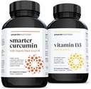 SMARTERNUTRITION Κουρκουμίνη - Ικανότητα και απορρόφηση + Φυτική βάση Βιταμίνη D3 Ανοσολογική υποστήριξη με Vegan K2 Complex