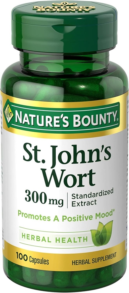 Nature's Bounty St. John's Wort 300 mg Caps, 100 ct