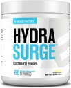 Jacked Factory HYDRASURGE Electrolyte Powder - Hydration Supplement w/Key Minerals, Himalayan Sea Salt, Coconut Water - Keto Friendly, Naturally Sweetened - 60 Servings, Lemonade