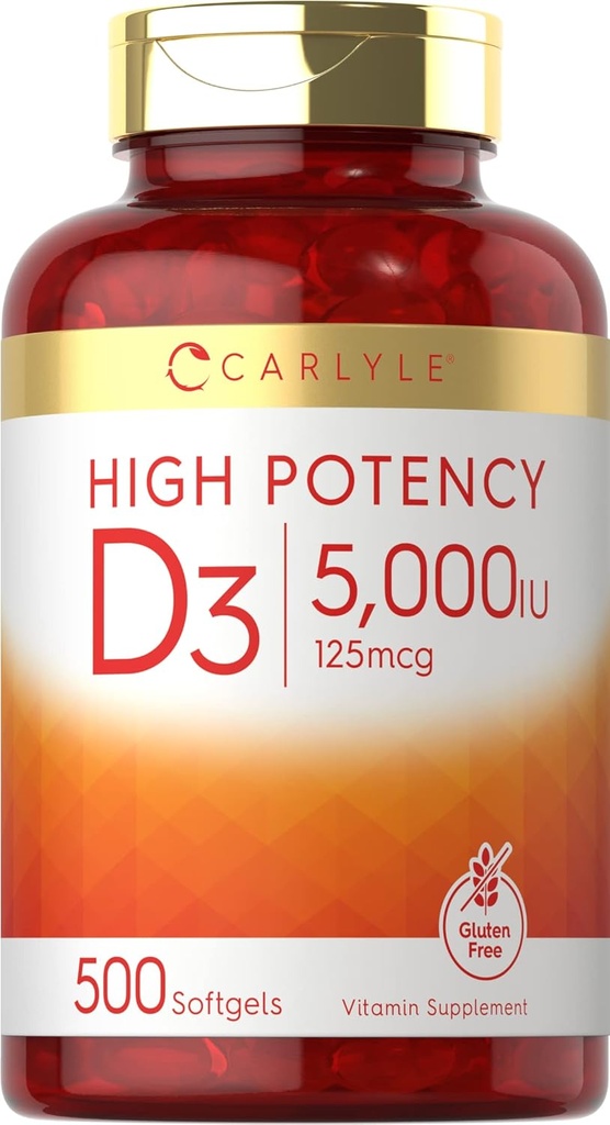 Carlyle βιταμίνη D3 5000 IU Softgels 