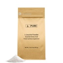 Αμιγής αρχική συστατικά L-λευκίνη (1lb) σκόνη, Essential Amino Acid συμπλήρωμα, Lab-Verified