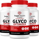NutraRize (3 Pack) Sugar Health Glyco Optimizer Capsules, Premium Blood Formula for Healthy Levels, All Natural Supplement to Support Overall Wellness, Official SugarHealth Reviews (180 Capsules)